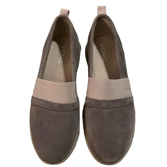 Vionic Shoes - Vionic Women's Gray and Tan Sneakers